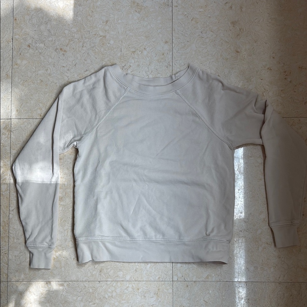 MATE the Label Cream Crew Neck Sweater